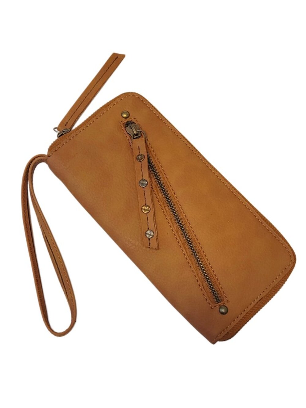 Free People Vegan Leather Zip Around Wallet